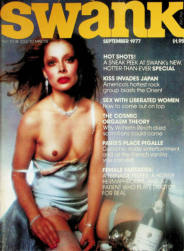 Swank Magazine  Centerfold Girl Sereena /  Kiss Hottest Rock Group In Japan  September 1977   020125lm-p