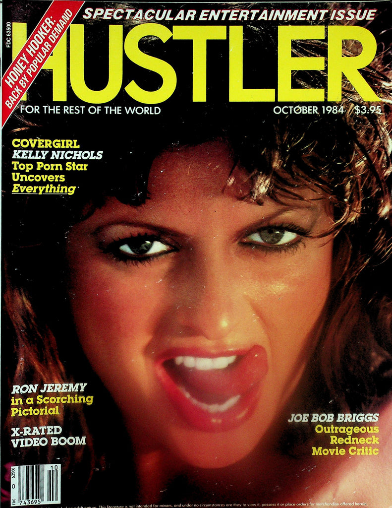 Hustler Magazine  Covergirl Kelly Nichols / Ron Jeremy   October 1984     120525lmp