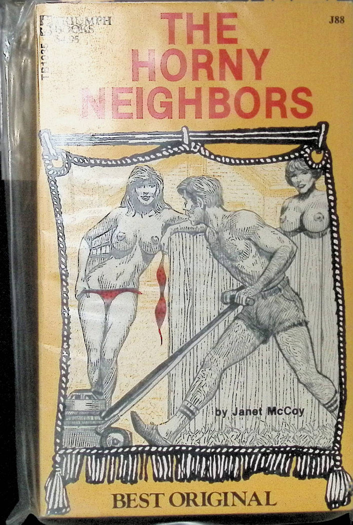 The Horny Neighbors by Janet McCoy Best Original Triumph Books Greenleaf Classics 1970s Adult Novel -042224AMP