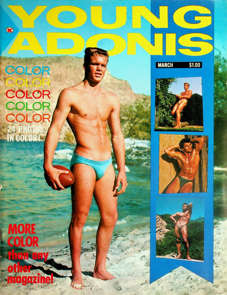 Young Adonis 18+ Physique & Gay Interest Magazine  Jerry Armstrong Face Of An Angel  March 1963    032126lmp