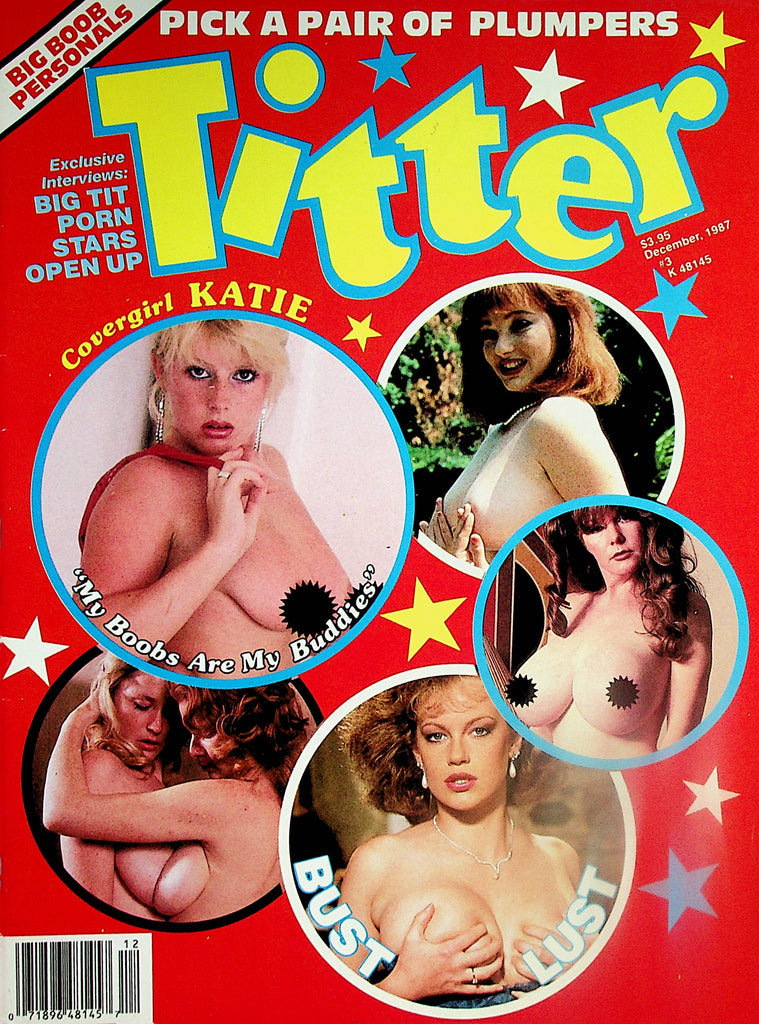 Titter Busty Magazine  Covergirl Katie / Lotta Top and Sue Nero  December 1987      052524lm-p