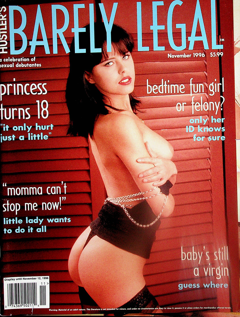 Hustler's Barely Legal Magazine  Covergirl Cathy  November 1996   082024lm-p