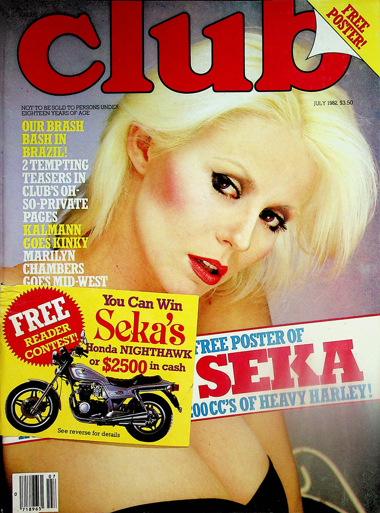 Club Magazine  Sexy Seka & Her Harley  July 1982  Paul Raymond  060324lm-p