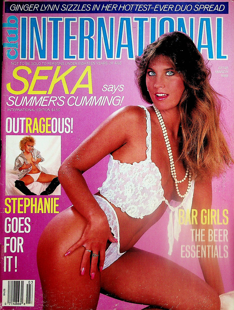 Club International Magazin  Covergirl Shana /  Seka Says Summer's Cumming!  March 1988    113024lm-p2