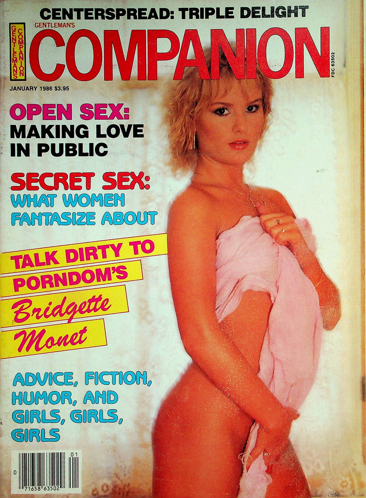 Companion Magazine  Centerspread: Triple Delight / Bridgette Monet  January 1986       032826lmp
