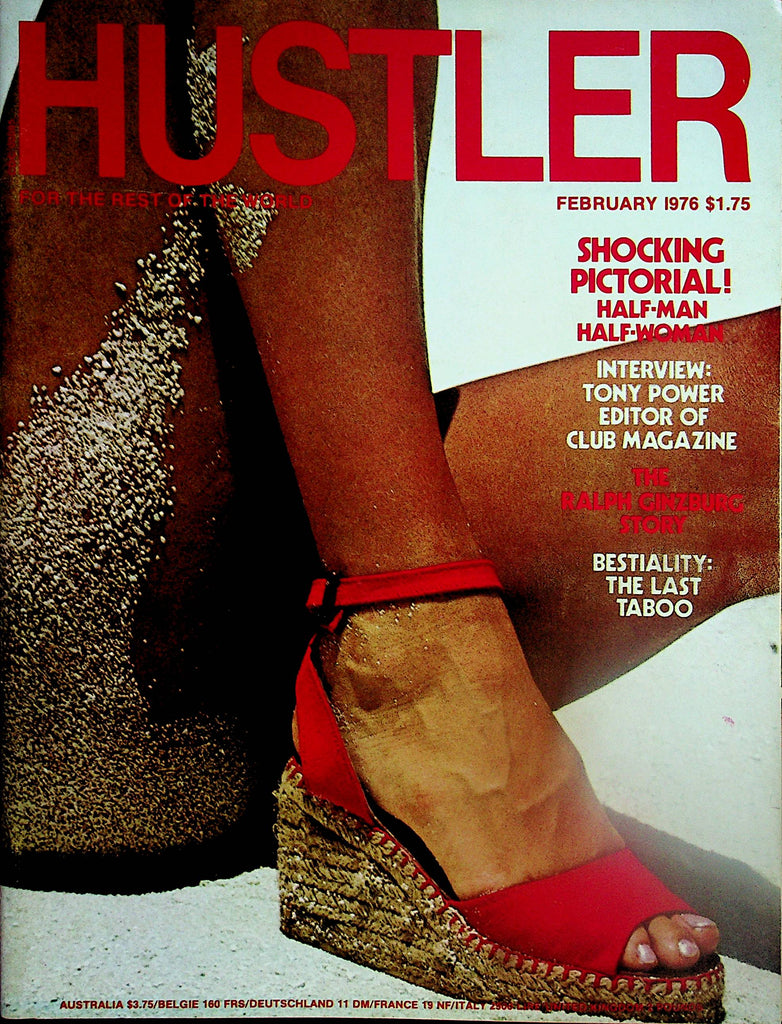 Hustler Magazine Shocking Pictorial! Half-Man Half-Woman / Centerfold Girl Renee   February 1976   111824lm-p