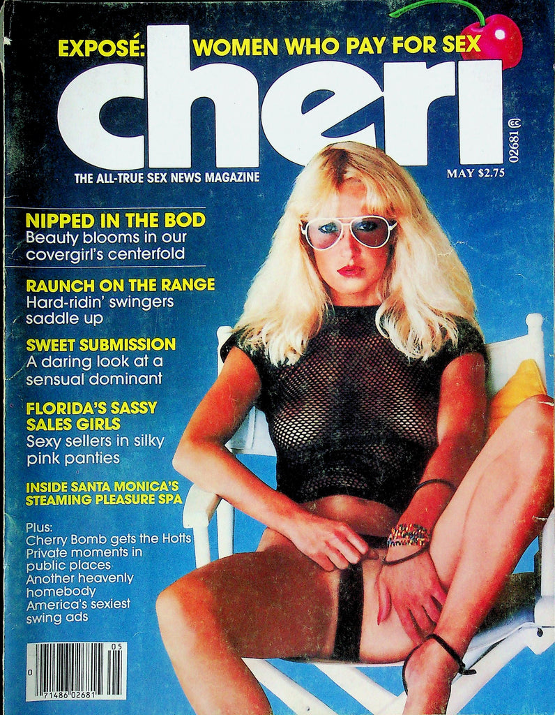 Cheri Magazine Sinthia Blue Reviews & Sextant May 1980s 022425RP