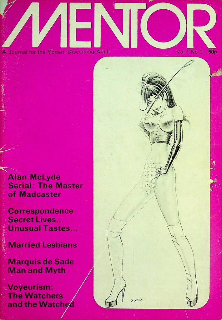 Mentor Fetish Digest  Marquis de Sade Man and Myth / Secret Lives, Unusual Tastes  vol.1 #2  1971   012626lmp