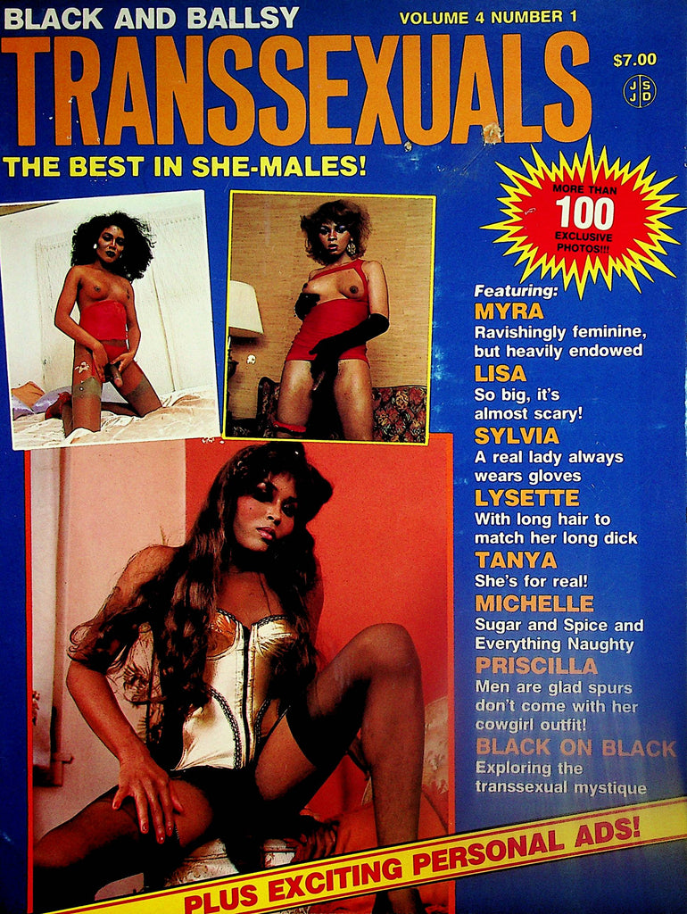 Black And Ballsy Transsexuals Magazine  The Best In Shemales! Myra / Lisa  vol.4 #1  1983    042024lm-p