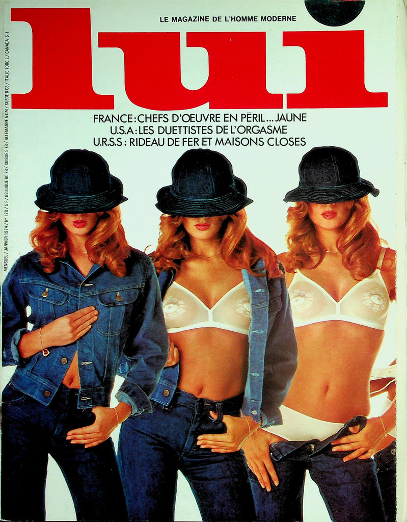 Lui French International Magazine  Centerfold Girl Joelle  #120 January 1974   022526lmp