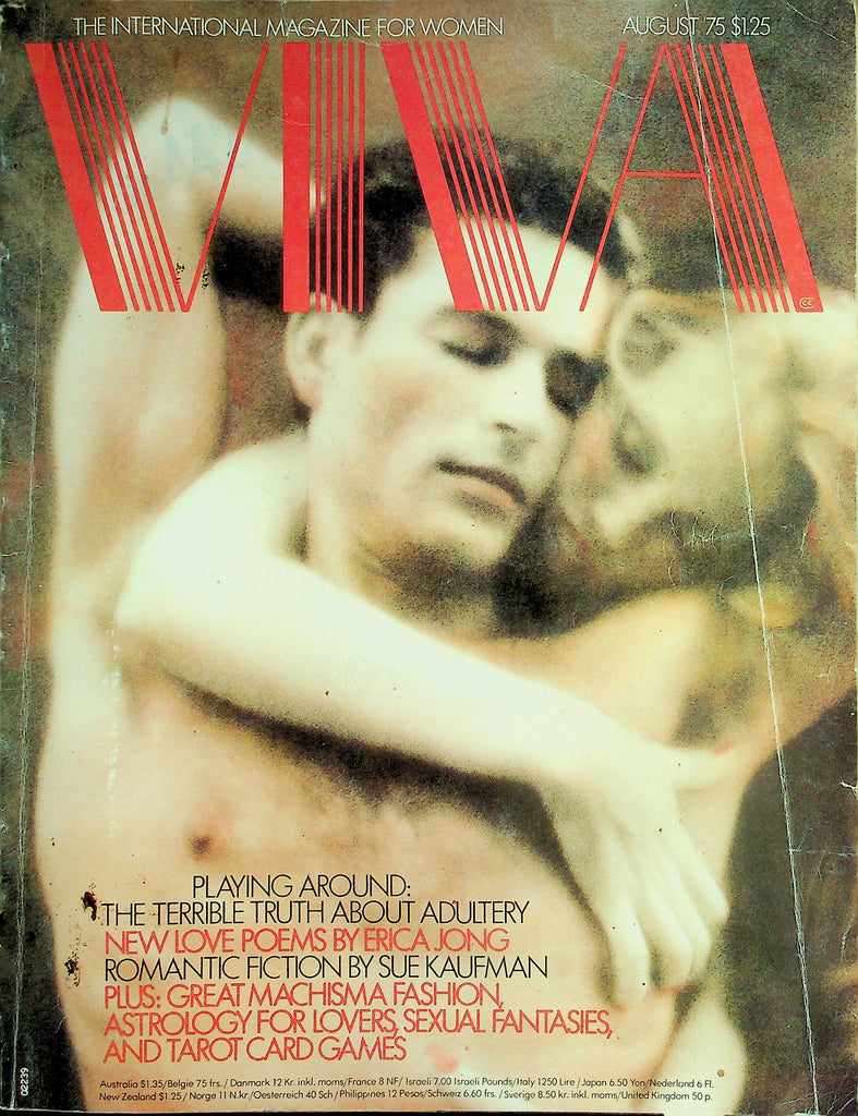 Viva International Magazine For Women   Astrology For Lovers, Sexual Fantasies, & Tarot Card Games   August 1975      012826lmp