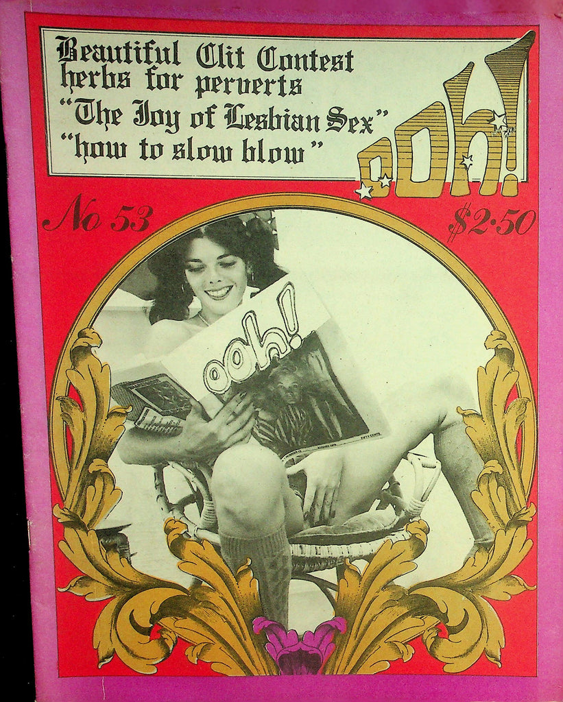 Ooh! Adult Newspaper Magazine  Beautiful Clit Contest / The Joy Of Lesbian Sex  #53  1970's    090126lmp2-GSC