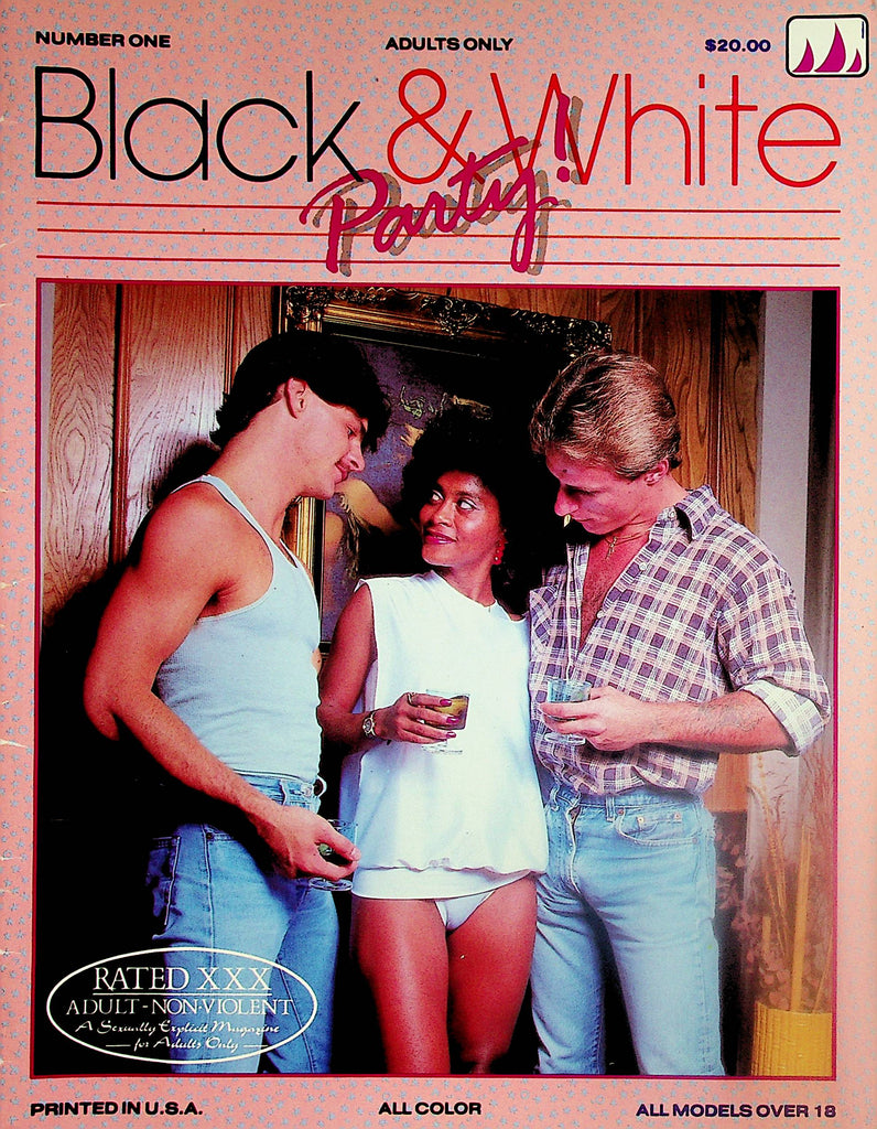 Black & White Party! Magazine  Our Threesome #1 1980's   111823lm-p