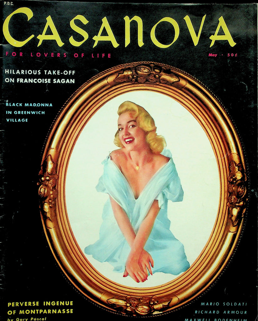 Casanova Magazine  Centerfold Lady Love Simone Parson  May 1957     010126lmp