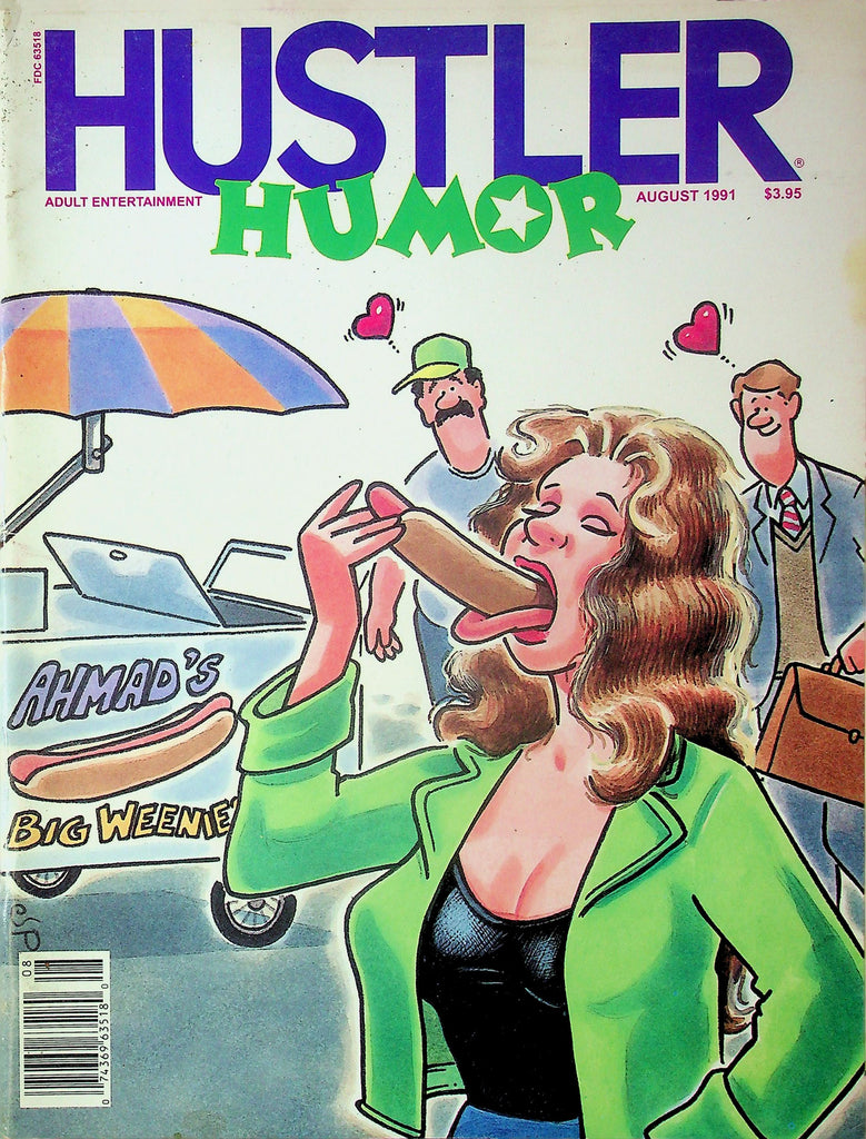 Hustler Humor Magazine Ahmad's Big Weenie August 1991 051325RP