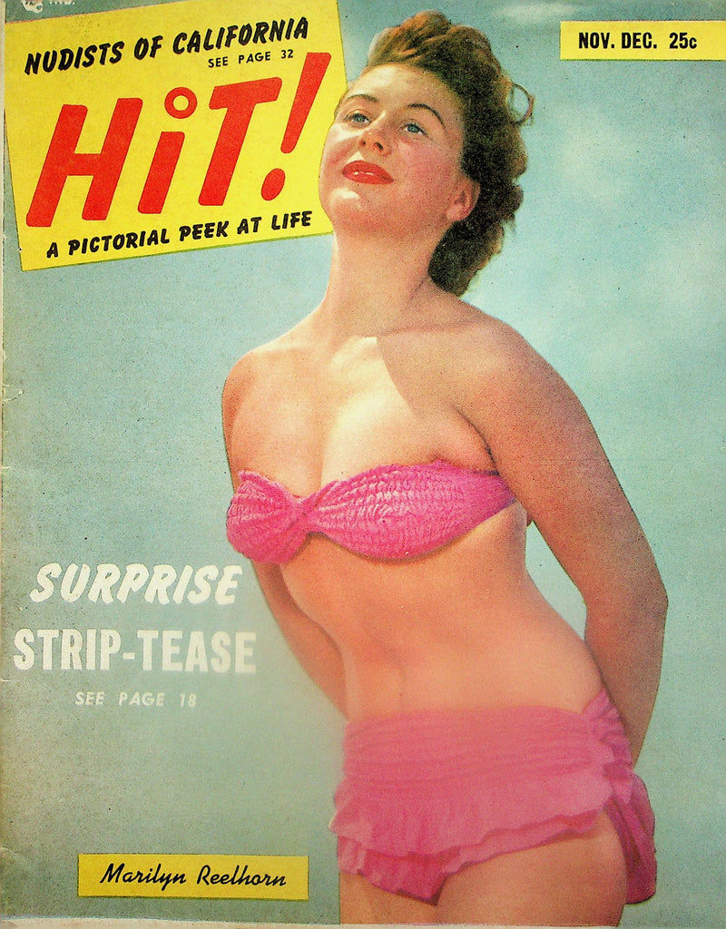 Hit! Vintage Magazine  Covergirl Marilyn Reelhorn / Surprise Strip-Tease  November 1951    092225lm-p