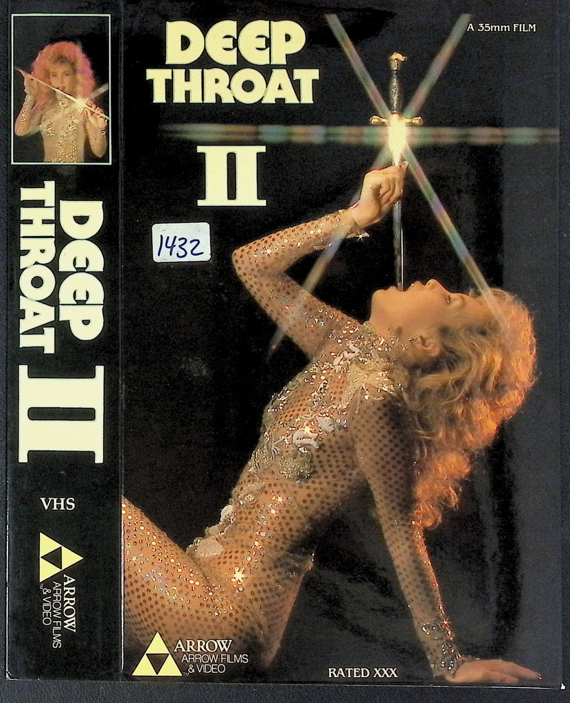 Deep Throat II with Krista Lane Jamie Gillis Sheena Horne Ron Jeremy Adult VHS Arrow Films 050726AKVHS