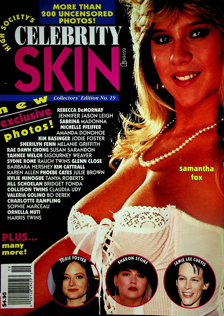 High Society Celebrity Skin Magazine  Samantha Fox, Jodie Foster, Sharon Stone and More!  #19     021424lm-p
