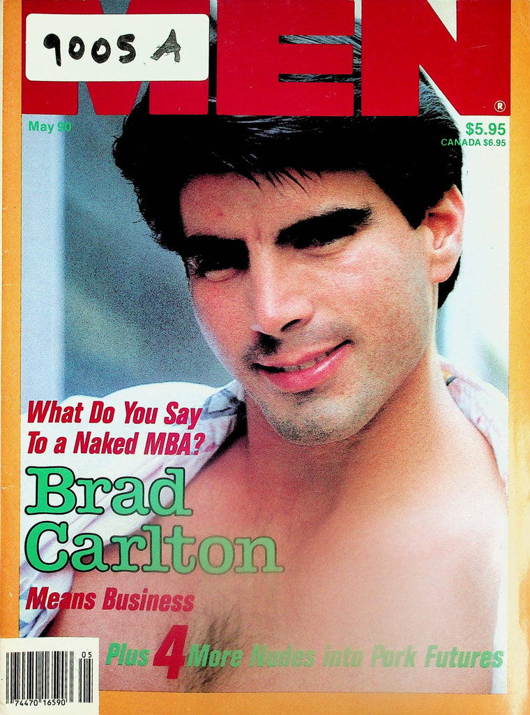 Men Gay Magazine  Cover Guy Brad Carlton  May 1990  090325lm-p