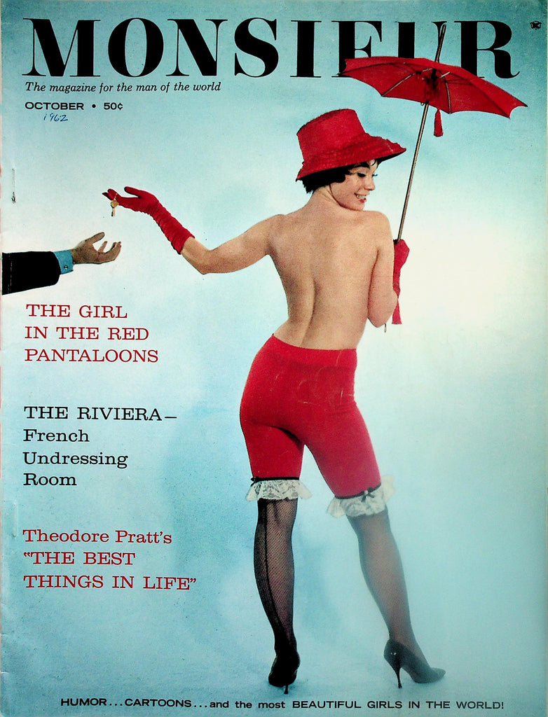 Monsieur Magazine  The Girl In The Red Pantaloons  w/cf  October 1962    111625lm-p