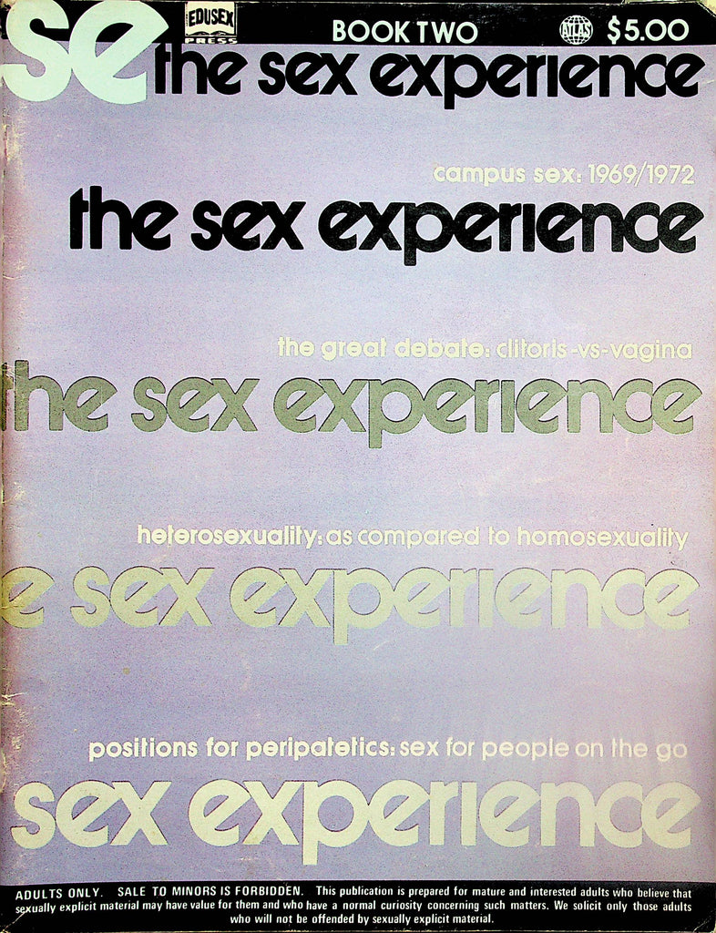 The Sex Experience Magazine Campus Sex/ Clitoris-vs-Vagina/ Heterosexuality and More  Book Two 1972   030625lm-p