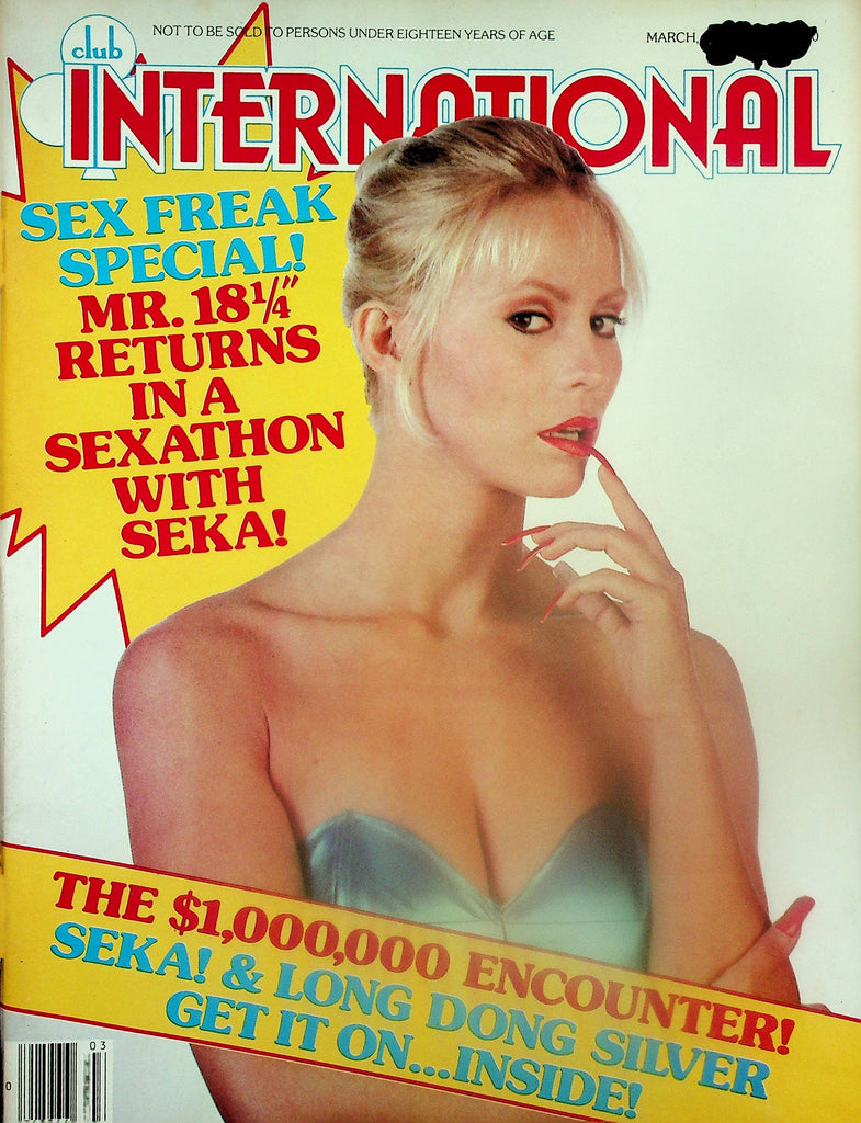 Club International Magazine  Seka & Long Dong Silver  March 1982 Paul Raymond   101825lm-p