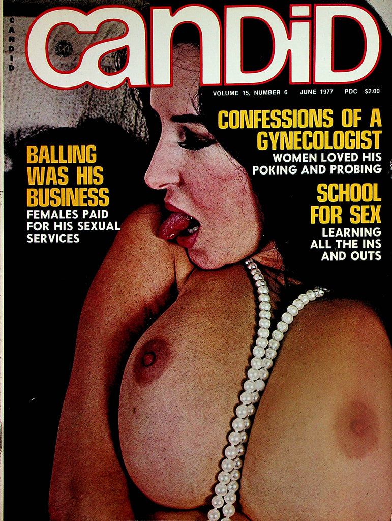 Candid Busty Magazine  Covergirl Bobby / School For Sex  June 1977     092923lm-p