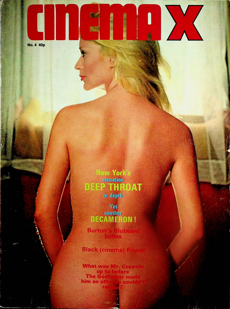 Cinema X Magazine    New York's Sensation Deep Throat  #4  1970's  051825lm-p