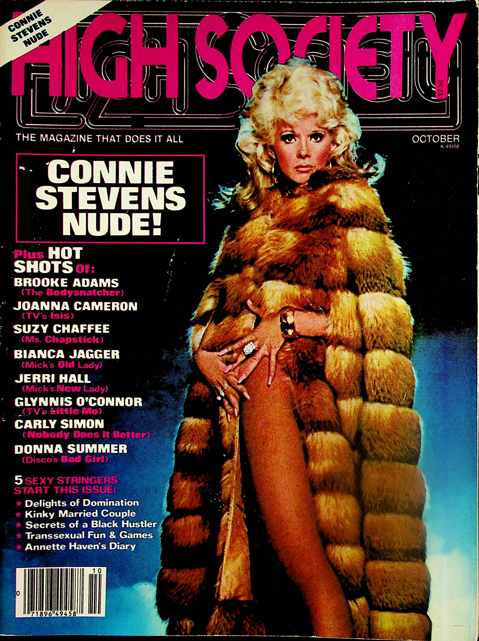 High Society Magazine Connie Stevens Nude! / Bianca Jagger / Donna Sum – Mr- Magazine