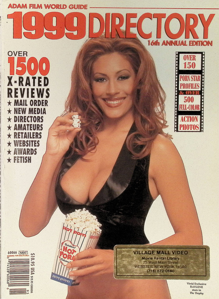 Adam Film World Guide Directory of Adult Films 1999 16th Annual Edition Raylene & Many more!! 101525AMP