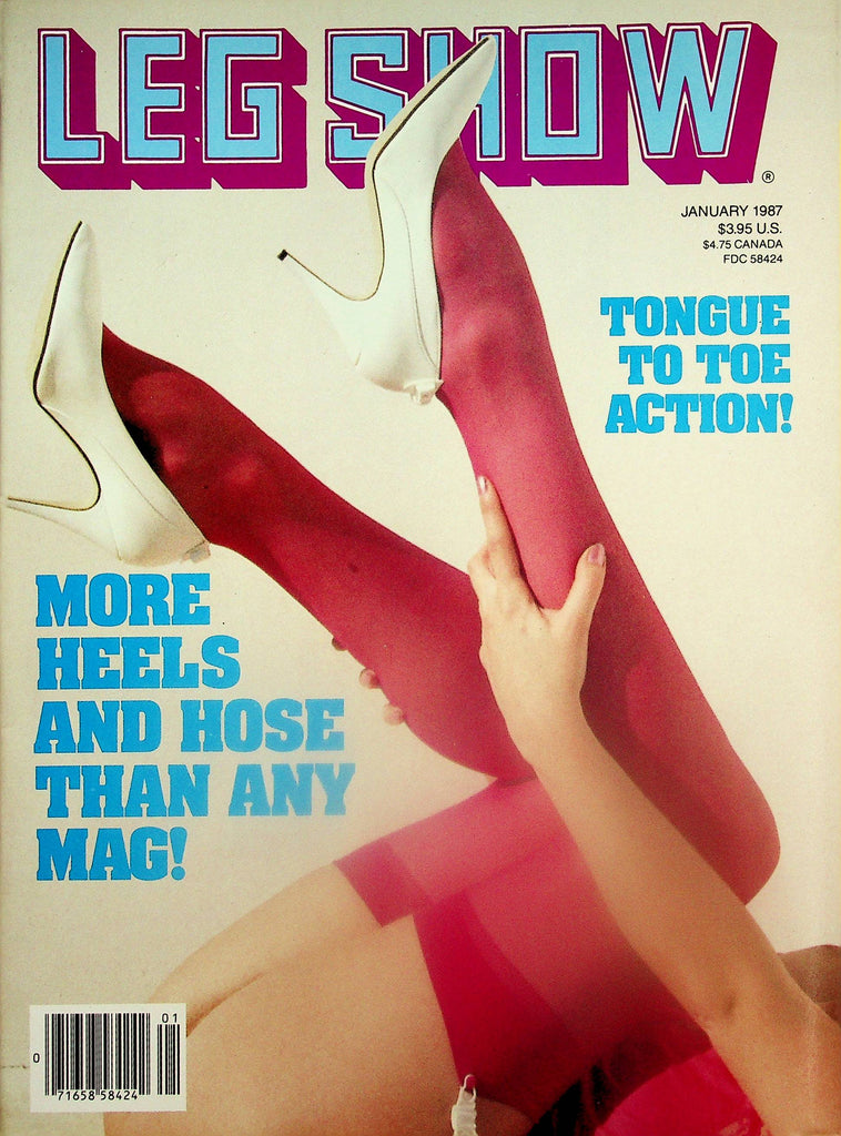 Leg Show Magazine   Centerfold Girl Sherrill / Marcia Soles On Fire! January 1987  043025lm-p