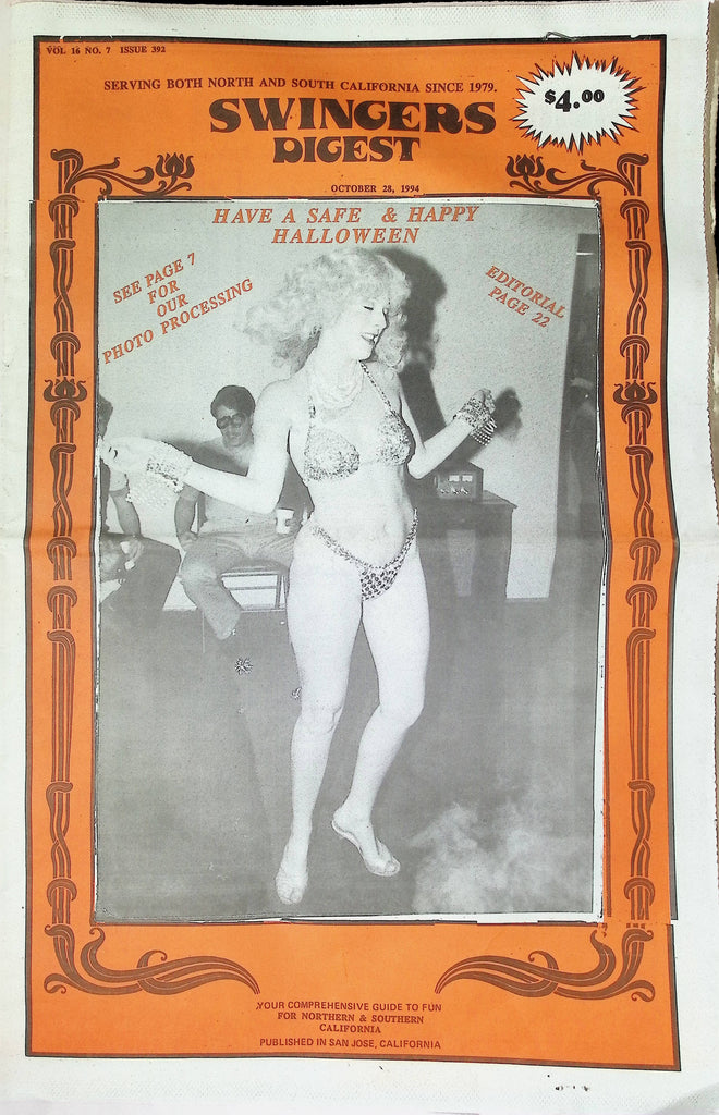Swinger's Digest Vol 16 #7 Issue 392 Northern California 1990s Fetish Bondage Adult Newspaper Magazine-101424AMA