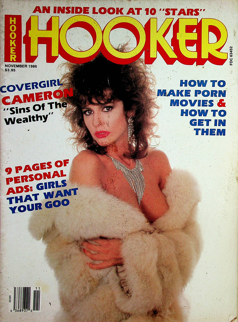 Hooker Magazine  Covergirl Cameron / Taija Rae  November 1986   062824lm-p