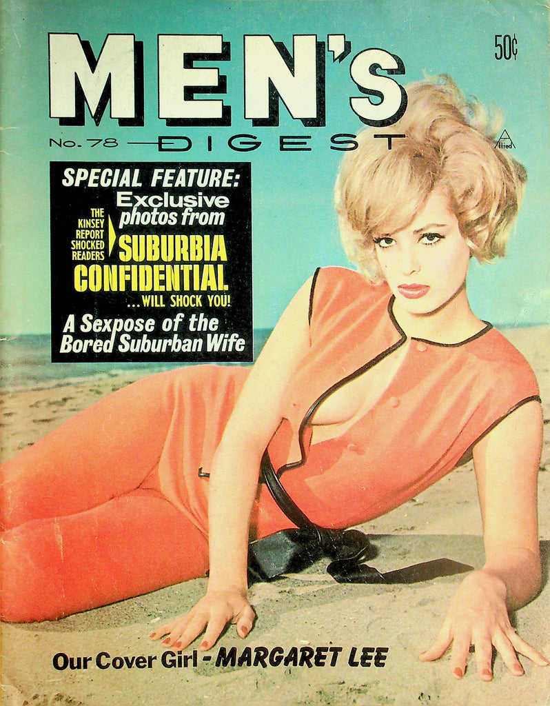 Men's Digest Magazine   Cover Girl Margaret Lee / Exclusive Photos From Suburbia Confidential   #78  May 1967  040126lmp