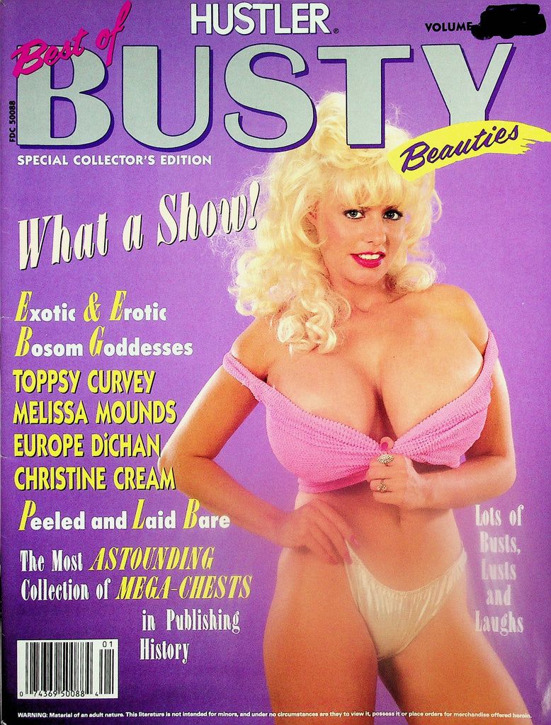 Hustler Best Of Busty Beauties Magazine  Toppsy Curvey, Melissa Mounds, Europe DiChan  vol.1    1989  060125lm-p