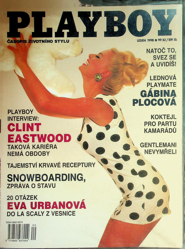 Playboy Czech International Magazine  Eva Urbanova' / Clint Eastwood Interview  January 1998  New/Sealed   022826lmp2