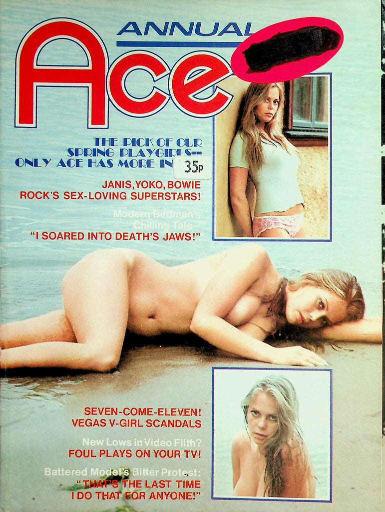 Ace Annual Magazine Pick Of Our Spring Playgirls / Janis, Yoko, Bowie Rock's Sexy Loving Superstars  1974     032826lmp