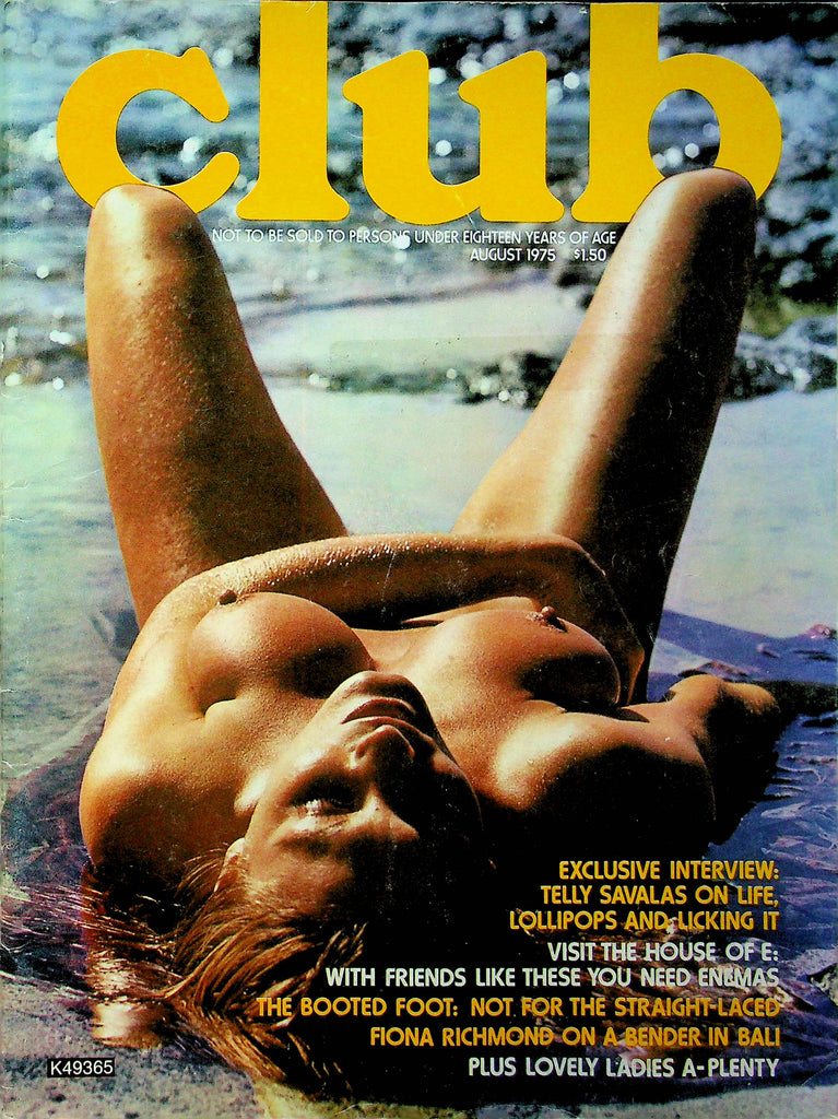 Club Magazine Telly Savalas Interview August 1975 102723RP