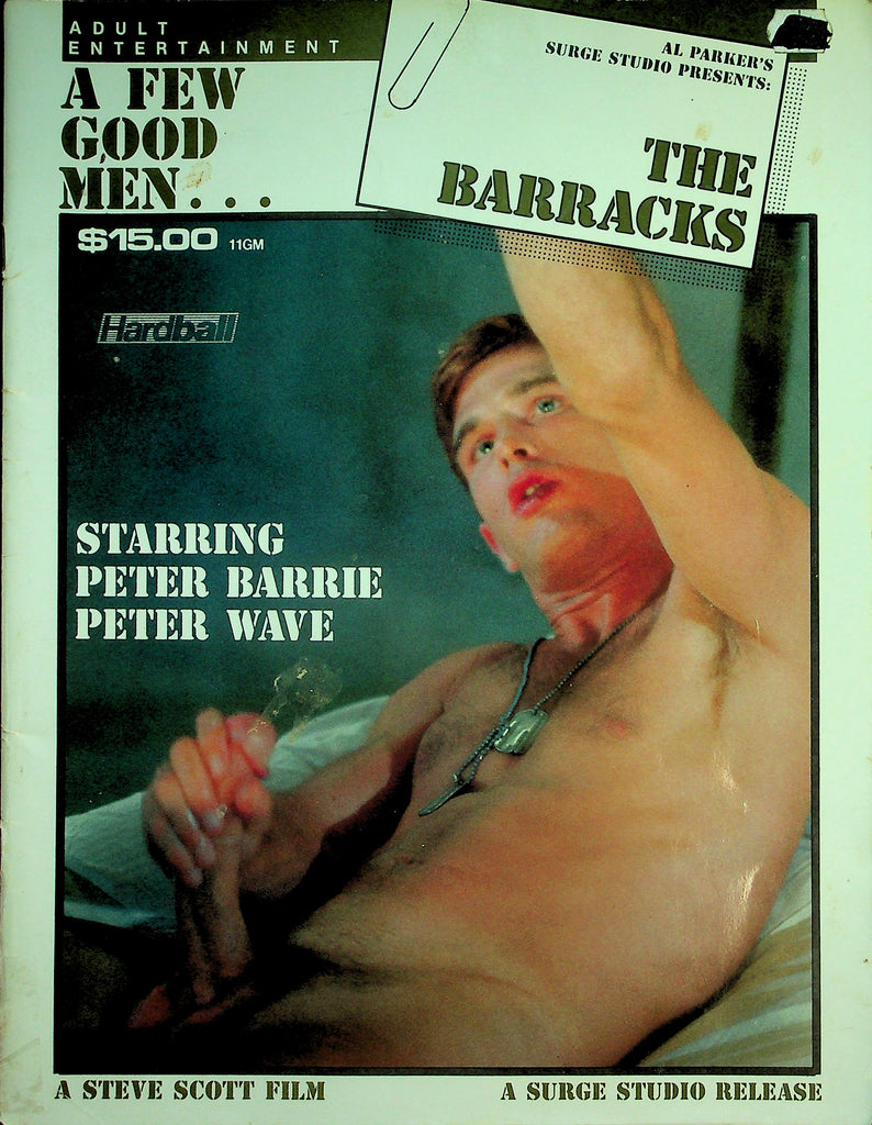 The Barracks Gay Magazine  Starring Peter Barbie & Peter Wave   A Surge Studio Release 1980's   062726lmp-GSC