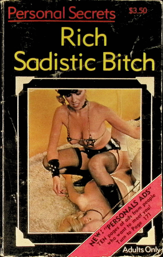 Rich Sadistic Bitch Personal Secrets 1983 Star Dist Adult Paperback Novel 090325AMP