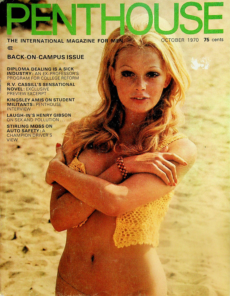 Penthouse Magazine   Cover & Centerfold Girl Heidi Mann  / Back -On-Campus Issue  October 1970      060524lm-p