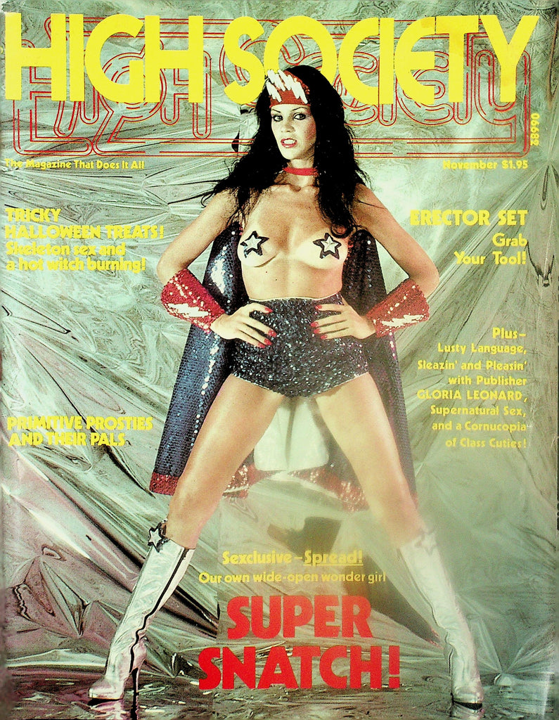 High Society Magazine  Sexclusive Spread! Wonder Girl Super Snatch!  November 1977   111525lm-p2