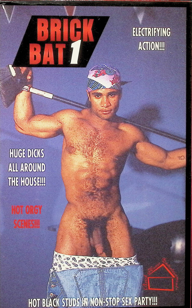 Brick Bat 1 Hot Black Studs Brickhouse Entertainment 1995 Gay Male VHS 092024AMPVHS