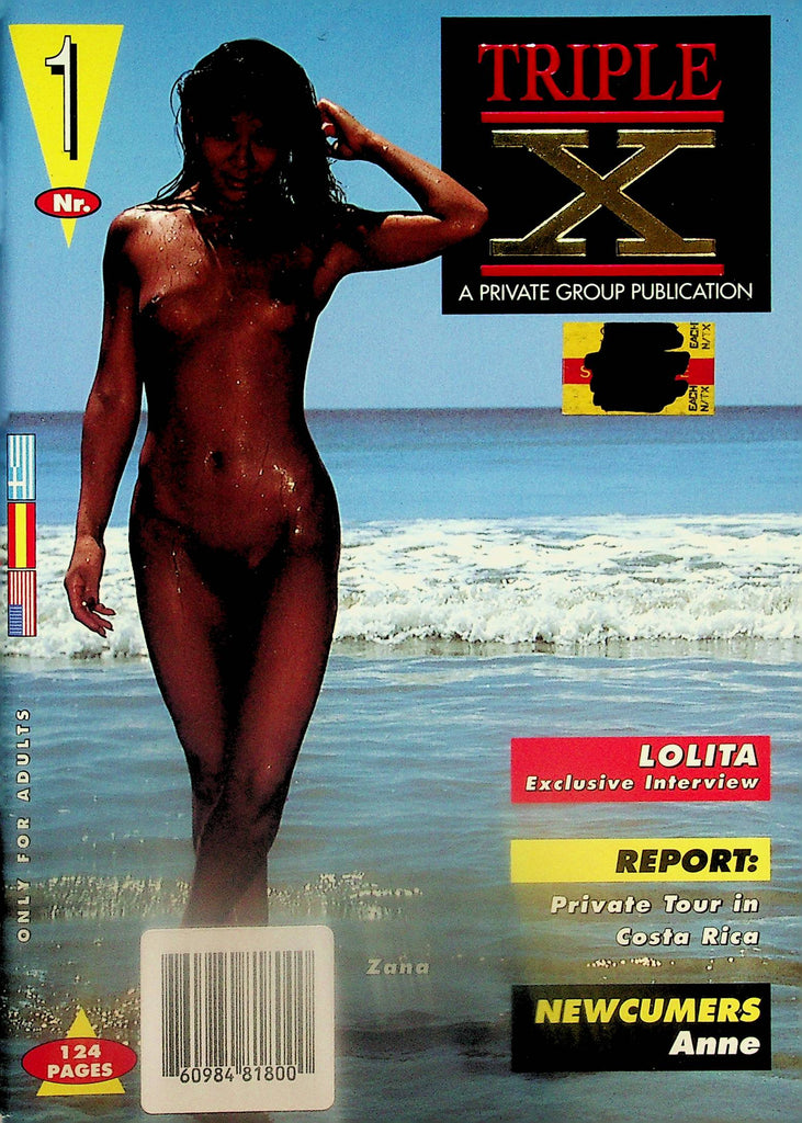 Triple X International Digest  Covergirl Zana  #1  1994  by Private    070825lm-p