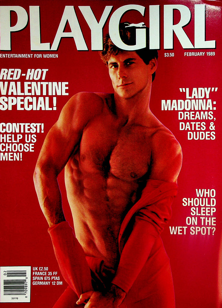 Playgirl Magazine Red-Hot Valentine Special   Centerfold Marc Anthony Donais  February 1989       122323lm-p