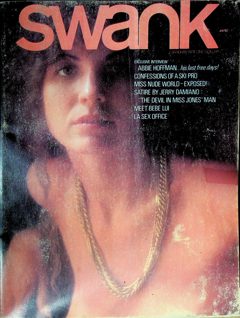 Swank Magazine Abbie Hoffman & Miss Nude World January 1974 013125RP2