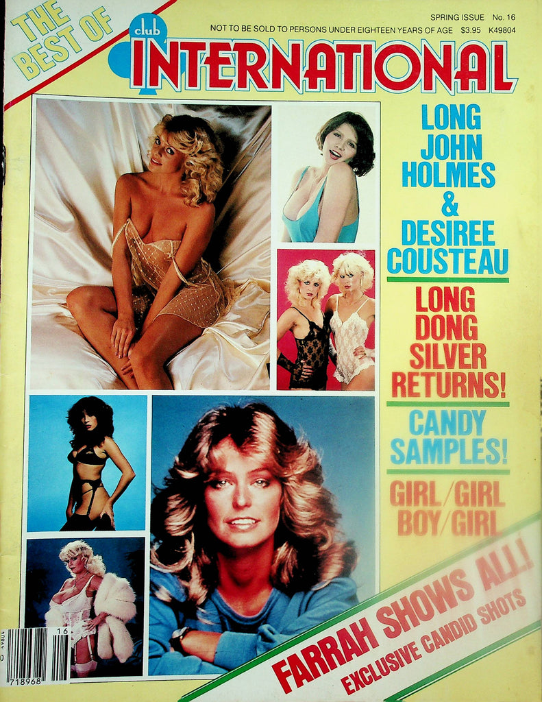 The Best Of Club International Magazine  Farrah Fawcett, Candy Samples, John Holms, Long Dong Silver  #16 1982 Paul Raymond   092625lm-p