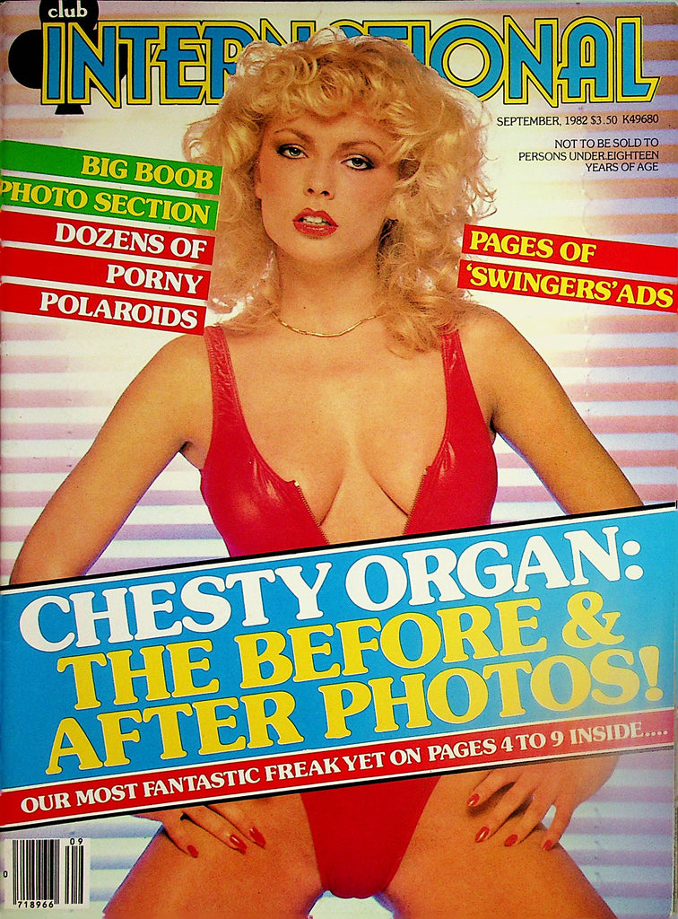 Club International Magazine   Chesty Organ: Before & After Photos  September 1982        031224lm-p