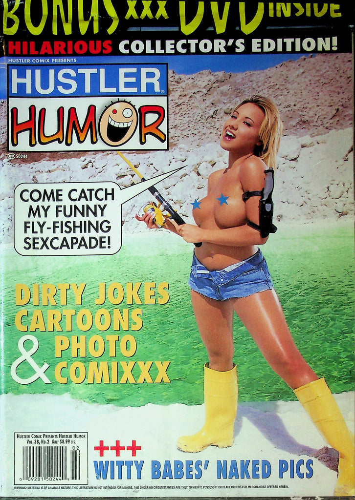 Hustler Comix Presents Hustler Humor Magazine W/DVD Dirty Jokes And Cartoons Vol.38 No.2 052825RP2