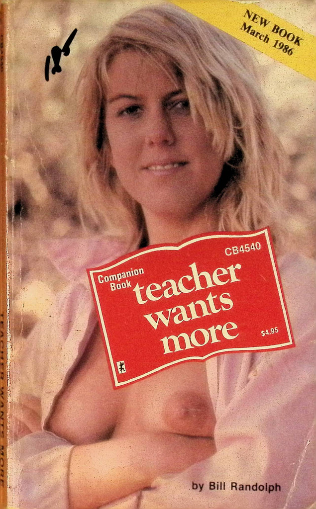Teacher Wants More by Bill Randolph CB4540 March 1986 Greenleaf Classics Adult Paperback Novel 072125AMP